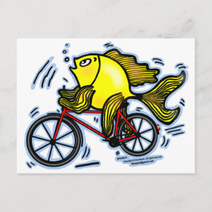 Bicycle Fish (Bike) Postcard