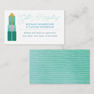 Bicycle for Two Couples Shower Registry Insert