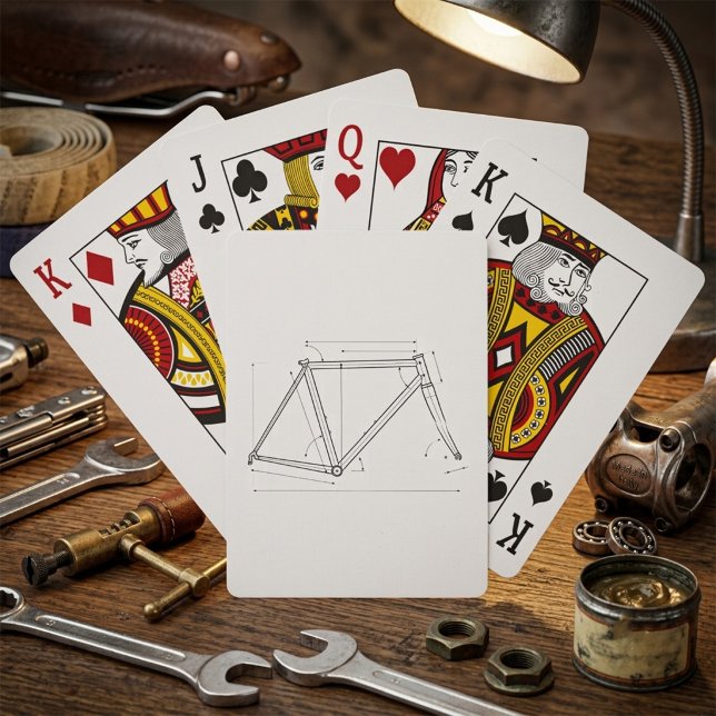Bicycle Frame Geometry Diagram  Playing Cards (Creator Uploaded)