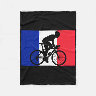 Bicycle French Cycling France Fleece Blanket