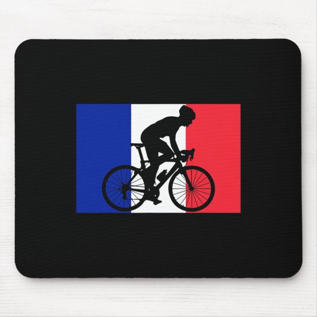 Bicycle French Cycling France  Mouse Mat (Front)