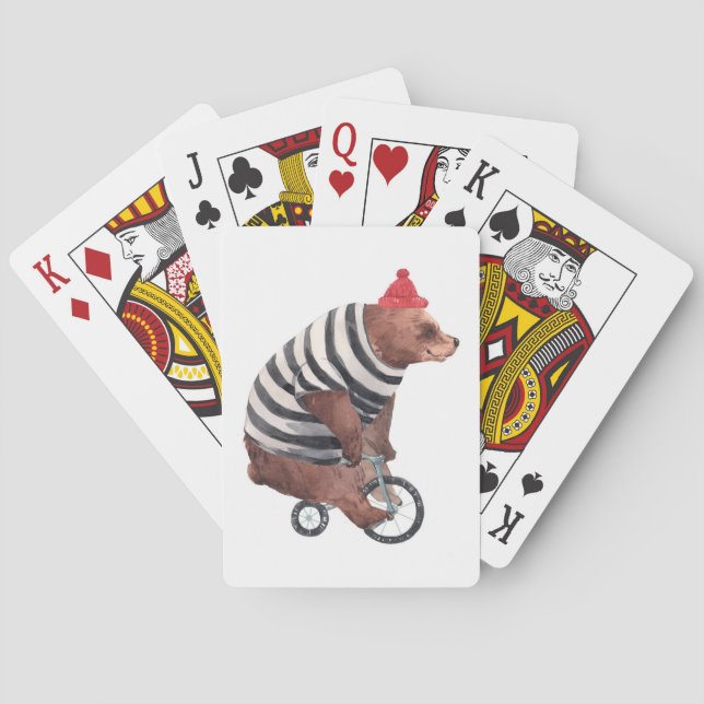 Bicycle Fun Bear Playing Cards (Back)