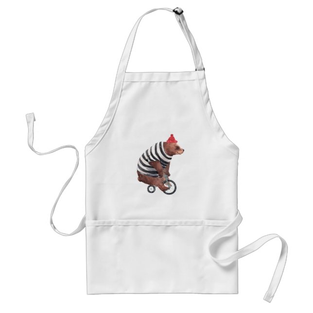Bicycle Fun Bear Standard Apron (Front)