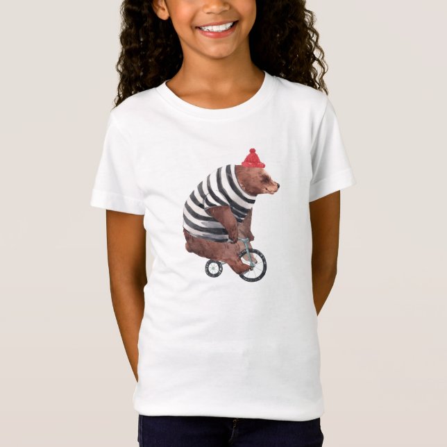 Bicycle Fun Bear T-Shirt (Front)