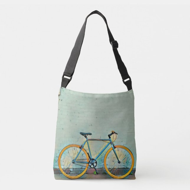 Bicycle gifts for her crossbody bag (Front)