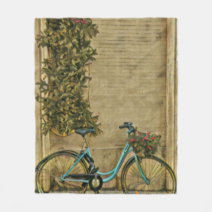 Bicycle gifts for her fleece blanket