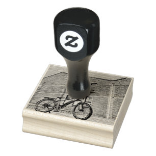 Bicycle gifts for her rubber stamp