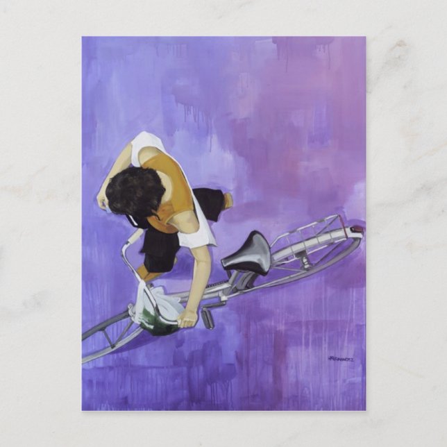 Bicycle girl postcard (Front)