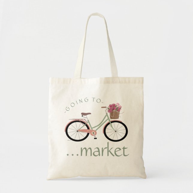 Bicycle - Going To Market Tote Bag (Front)