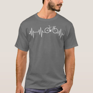 Bicycle heartbeat cycling for cyclist T-Shirt
