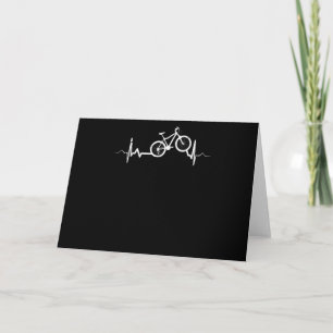 Bicycle Heartbeat Cycling Mountain Bike Card