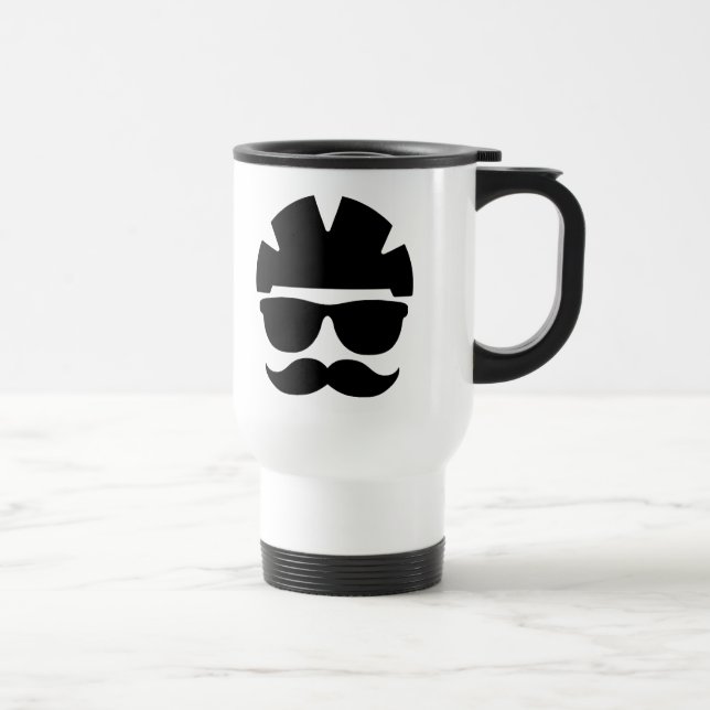 Bicycle Hipster Travel Mug (Right)