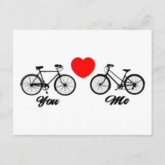 Bicycle I Love You Postcard