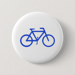 Bicycle Icon 6 Cm Round Badge