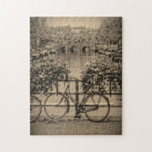 Bicycle in Amsterdam - 11x14 - 252 pc Jigsaw Puzzle