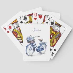 Bicycle in Delft Blue customisable Playing Cards