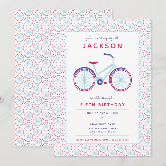Bicycle Invitation (Front/Back)