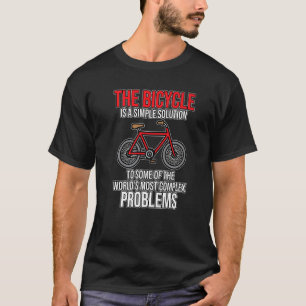 Bicycle Is A Solution Biking Cycling Cycle Riding T-Shirt