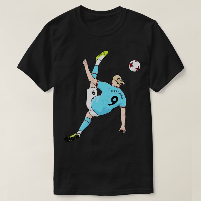 Bicycle kick haaland T-Shirt (Design Front)