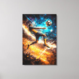 Bicycle Kick Legend - Dynamic Sports Art - Soccer Canvas Print