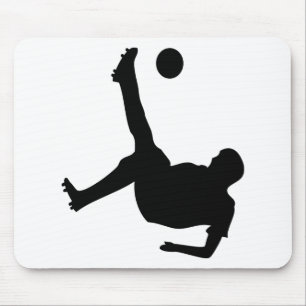 bicycle kick soccer player mouse mat