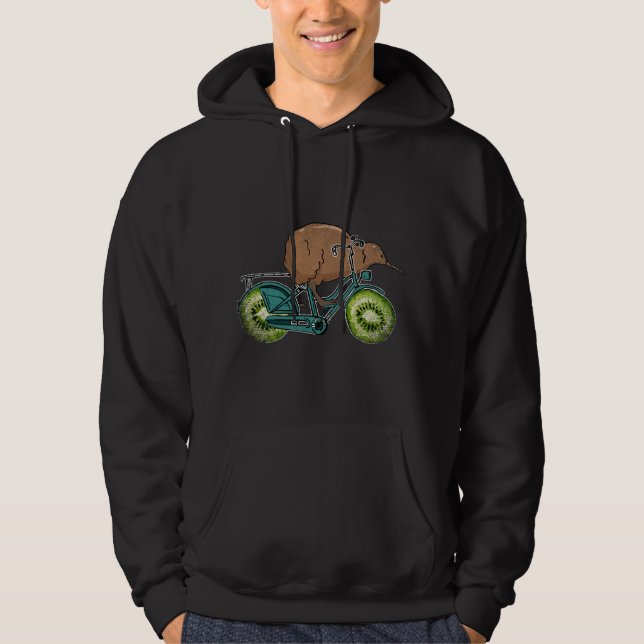 Bicycle Kiwi New Zealand Hoodie (Front)