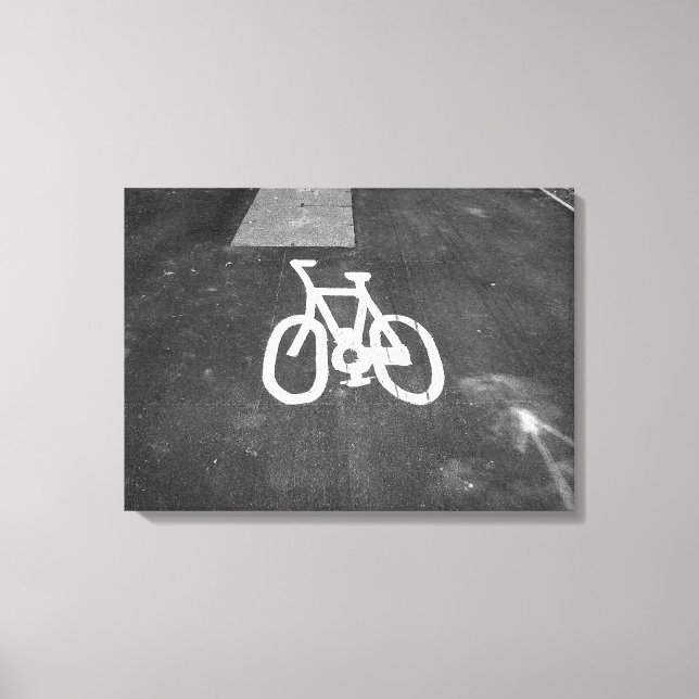 Bicycle Lane Canvas Print (Front)