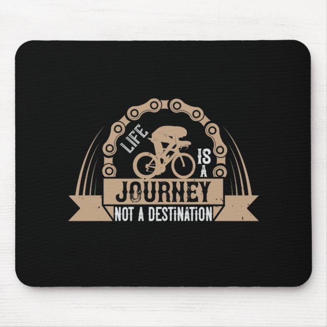 Bicycle - Life is a journey Mouse Mat (Front)