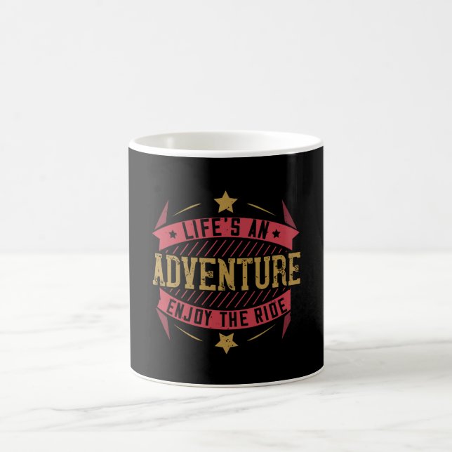 Bicycle - Life's an adventure Coffee Mug (Center)