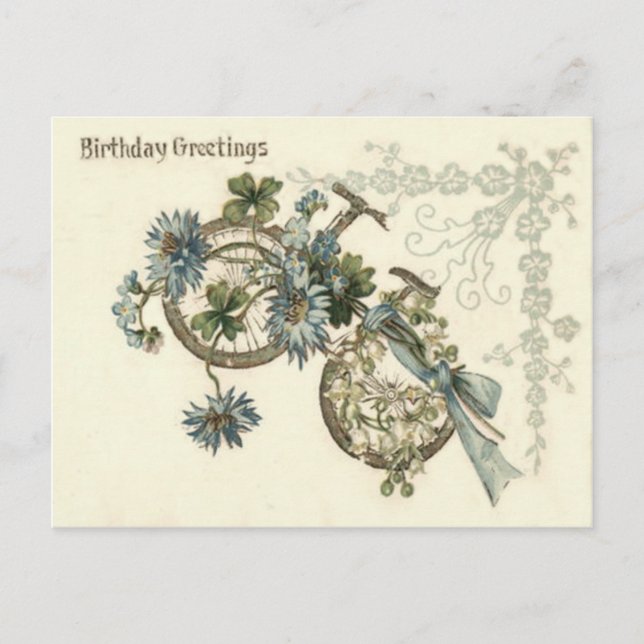 Bicycle Lily of The Valley Forget-Me-Not Postcard (Front)