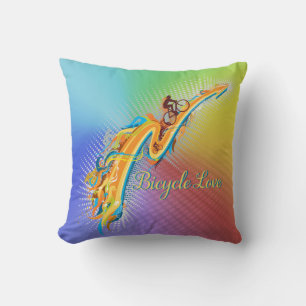 Bicycle Love 1 Pillow Options