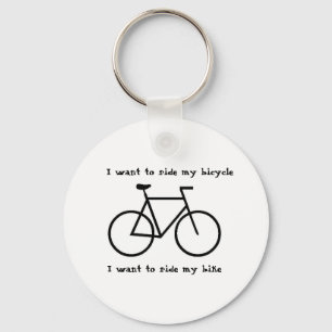 Bicycle love key ring
