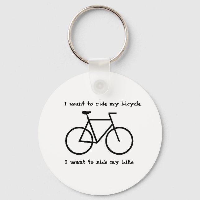 Bicycle love key ring (Front)