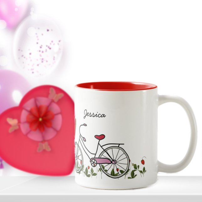 Bicycle Lover Couples Coffee Mug (Creator Uploaded)