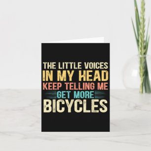 Bicycle Lover Funny Quote Cycling Humor  Card