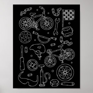 Bicycle Lover Mountain Bike Downhill Biking Mtb Ri Poster