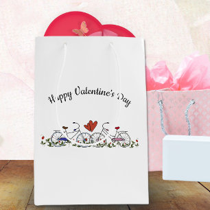 Bicycle Lovers Valentine Medium Gift Bag
