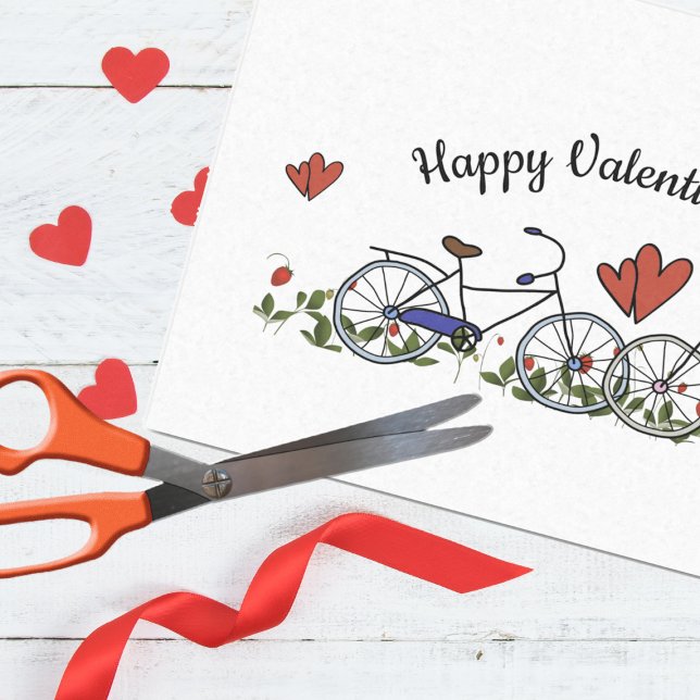 Bicycle Lovers Valentine Tissue Paper (Creator Uploaded)