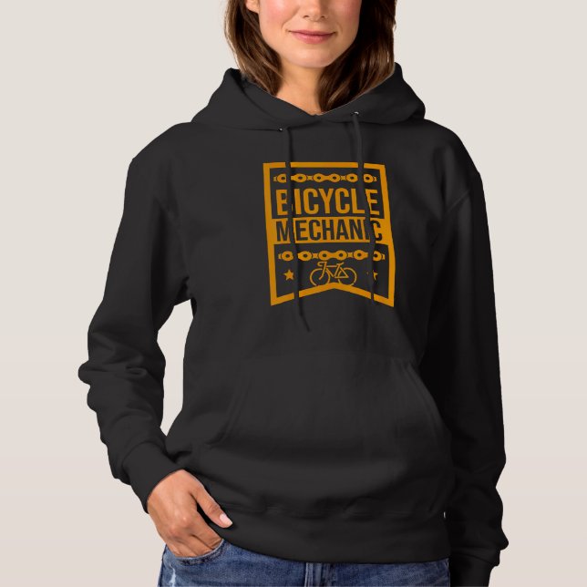 Bicycle Mechanic Profession Job Title Hoodie (Front)