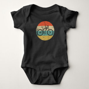 Bicycle Mountain Bike Icon Retro Cycling Baby Bodysuit