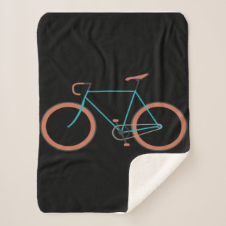 Bicycle mountain bike road - Cute Cycling Lover Sherpa Blanket
