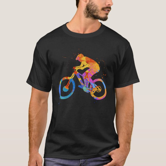 Bicycle MTB Graphic  Mountainbike Cyclist Graphic  T-Shirt (Front)