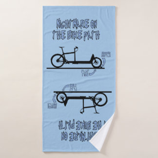 Bicycle Nightmare Cargo bike nightmare Bath Towel