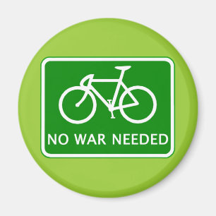 Bicycle No War Needed Products Magnet