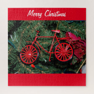 Bicycle on a Christmas Tree Jigsaw Puzzle