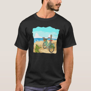 Bicycle on the beach dunes for a holiday by the se T-Shirt