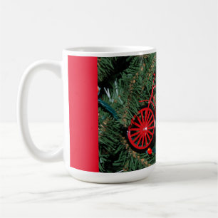 Bicycle ornament on a Christmas Tree Coffee Mug
