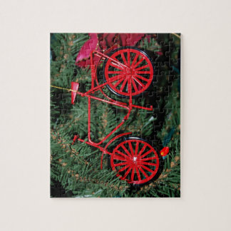Bicycle Ornament on a Christmas Tree Jigsaw Puzzle