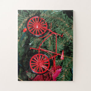 Bicycle Ornament on a Christmas Tree Jigsaw Puzzle