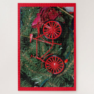Bicycle Ornament on a Christmas Tree Jigsaw Puzzle